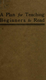 A plan for teaching beginners to read_cover