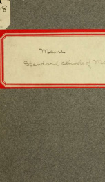 Comments and outlines, "Standard schools" of Maine_cover