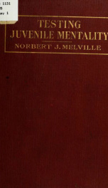 Standard method of testing juvenile mentality by the Binet-Simon scale, with the original questions, pictures, and drawings;_cover