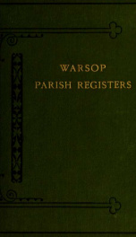 Worsop Parish registers : with notes and ill._cover