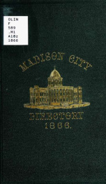 Madison city directory. A city and business directory for 1866_cover