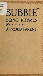 "Bubbie"; being rhymes by a proud parent_cover
