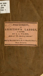 Preferment : or, Ambition's ladder. An instructive poem for political pupils. With shining examples from real life._cover
