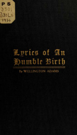 Lyrics of an humble birth_cover