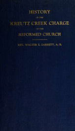 History of the Kreutz creek charge of the Reformed Church_cover