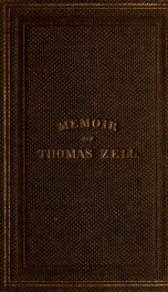 A Brief memoir of Thomas Zell_cover