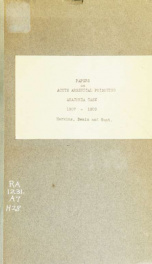 Papers on smelter smoke, [acute arsenical poisoning]_cover