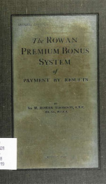 The Premium bonus system : a scheme for stimulating and increasing the productive capacity of industrial resources_cover