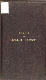 Memoir of Josiah Quincy_cover