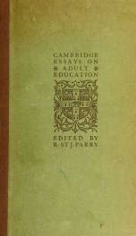 Cambridge essays on adult education_cover