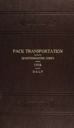 Manual of pack transportation: Quartermaster Corps_cover