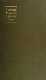 The history of conspiracy and abuse of legal procedure_cover
