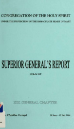 Superior General's Report_cover