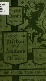 Essays on Milton and Addison_cover