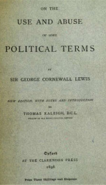 Remarks on the use and abuse of some political terms_cover