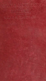 Liability and compensation insurance; industrial accidents and their prevention, employers' liability, workmen's compensation, insurance of employers' liability and workmen's compensation_cover