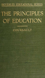 The principles of education_cover
