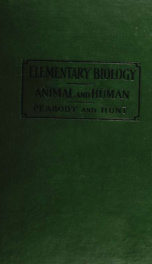 Elementary biology, animal and human_cover