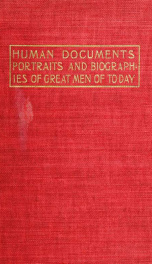 Human documents; portraits and biographies of eminent men; articles_cover