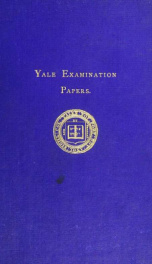 Yale examination papers_cover