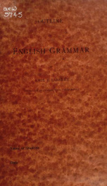 Outline of English grammar_cover
