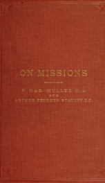 On missions : a lecture delivered in Westminster Abbey on December 3, 1873_cover