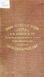 Union Hydraulic Works, established 1837_cover