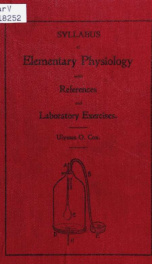 A syllabus of elementary physiology, with references and laboratory exercises_cover