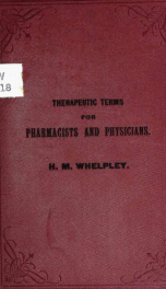 Therapeutic terms for pharmacists and physicians_cover