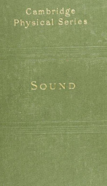 Sound : an elementary text-book for schools and colleges_cover