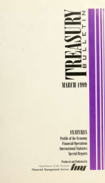 Treasury bulletin March 1999_cover