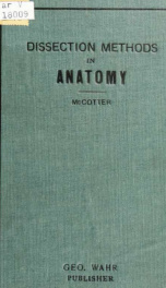 Dissection methods in anatomy; an outline of dissection designed for students of medicine and dentistry at the University of Michigan_cover
