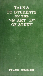 Talks to students on the art of study_cover