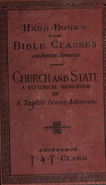 Church and state : a historical handbook_cover