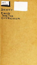 The child and the curriculum_cover