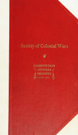 Register of the Society of Colonial Wars in the District of Columbia, 1904_cover