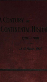Century of continental history 1780-1880_cover