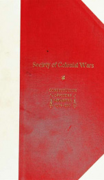 A supplement to the General register of the Society of Colonial Wars, A.D. 1906;_cover