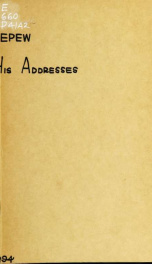 Addresses at the unveiling of the statue of Christopher Columbus in Central Park, New York, May 12th, 1894 ; Oration before the literary societies of the University of Virginia, June 12th, 1894_cover