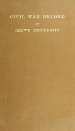 Civil war record of Brown University_cover