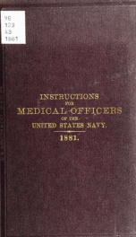 Instructions for medical officers of the United States Navy_cover