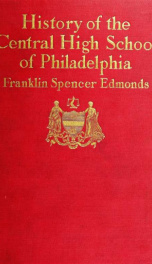 History of the Central High School of Philadelphia_cover