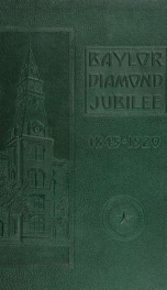 1845-1920, The Diamond jubilee. A record of the 75th anniversary of the founding of Baylor_cover