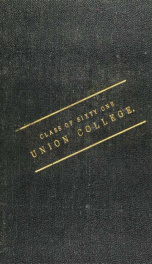 Biographical sketch of the class of 1861 of Union College, Schenectady, N. Y_cover