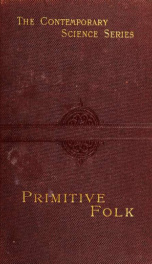 Primitive folk. Studies in comparative ethnology_cover