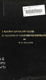 Railway capital and values : paper for the Traffic Club of New York_cover