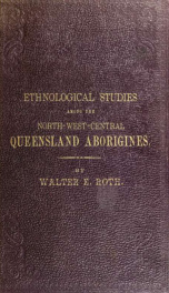 Ethnological studies among the north-west-central Queensland aborigines_cover