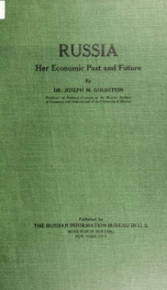 Russia, her economic past and future_cover