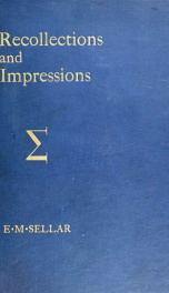 Recollections and impressions,_cover