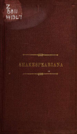 A list of works illustrative of the life and writings of Shakespeare, The history of Stratford-on-Avon, and the rise and progress of the early English drama_cover